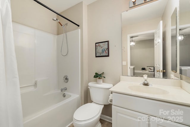 1720 Chamberside Dr, Rock Hill, SC 29730 - bathroom with shower / tub combo, toilet, and vanity