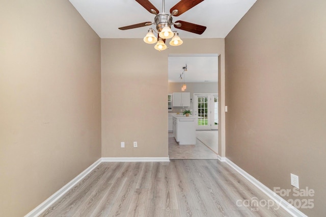 1720 Chamberside Dr, Rock Hill, SC 29730 - unfurnished room featuring baseboards, light wood-style flooring, and ceiling fan
