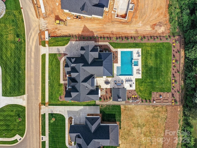 406 Sugar Maple Ln, Weddington, NC 28104 - aerial view of a pool