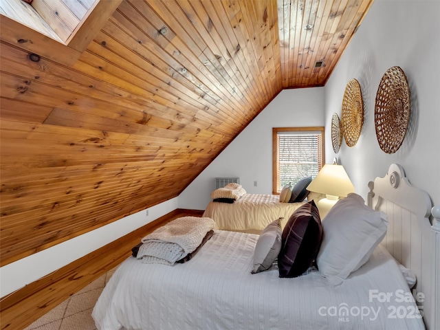 7810 Little Snowbird Rd, Robbinsville, NC 28771 - bedroom with lofted ceiling and wood ceiling