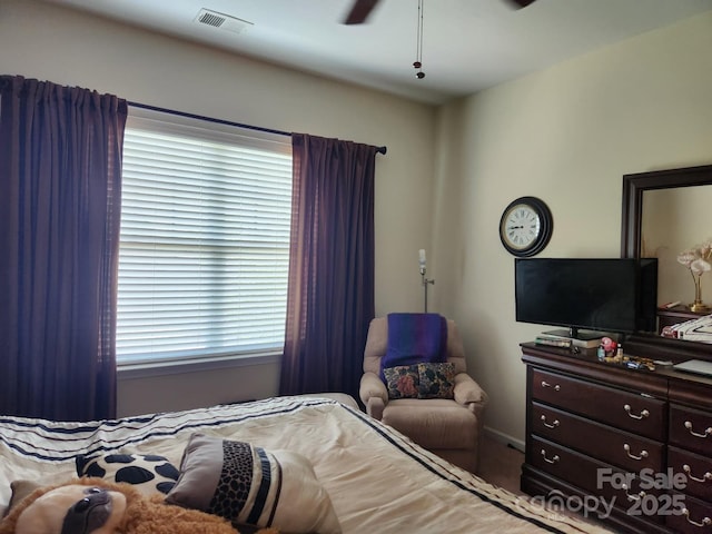 86614 Arrington Rd, Lancaster, SC 29720 - bedroom with visible vents and a ceiling fan