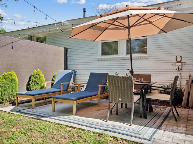 view of patio / terrace with outdoor dining area