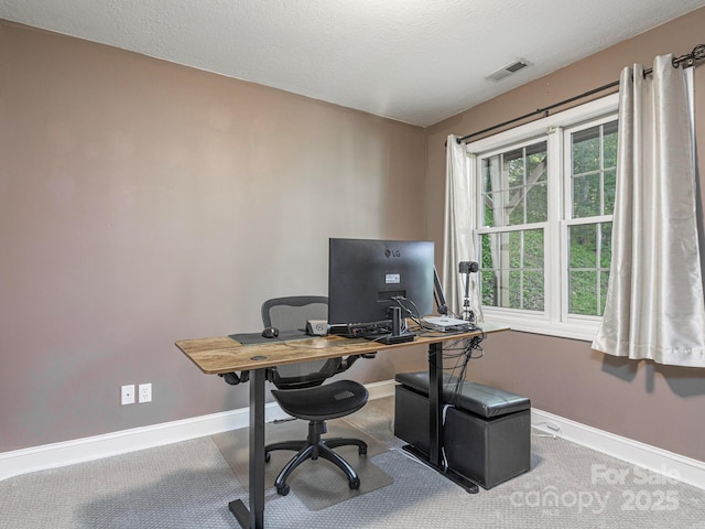 102 Galloway Dr, Asheville, NC 28803 - office space with baseboards, carpet flooring, and visible vents