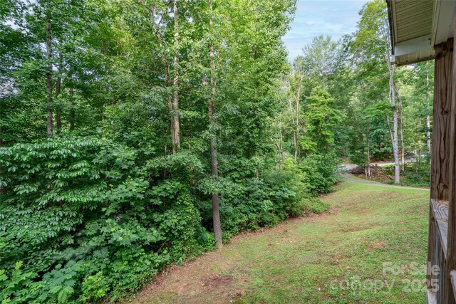 61 Evelyn Acres Dr, Asheville, NC 28806 - view of yard featuring a wooded view