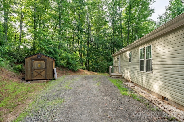 61 Evelyn Acres Dr, Asheville, NC 28806 - view of yard with a storage unit