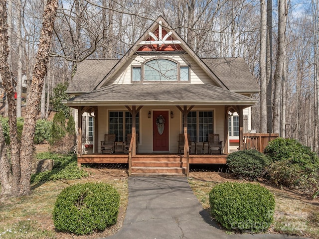 360 Laurel Ridge Rd, Maggie Valley, NC 28751 - victorian home featuring a porch and a shingled roof
