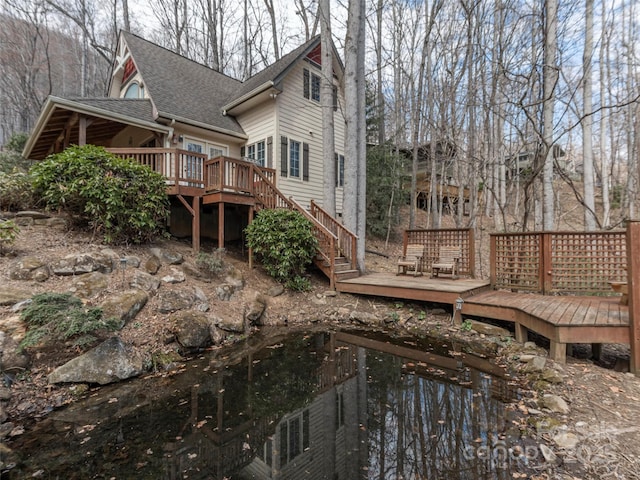 360 Laurel Ridge Rd, Maggie Valley, NC 28751 - deck with stairs