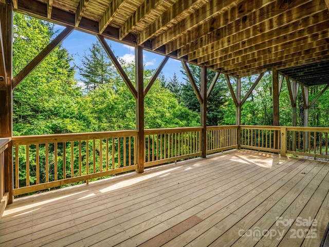 153 Old Lakey Gap Rd, Black Mountain, NC 28711 - view of wooden terrace