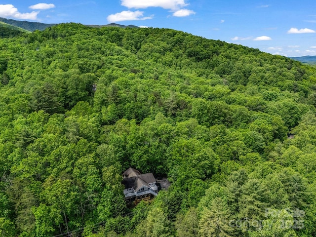153 Old Lakey Gap Rd, Black Mountain, NC 28711 - aerial view of property and surrounding area with a forest