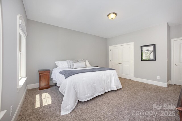 5706 Sardis Hall Ct, Charlotte, NC 28270 - carpeted bedroom with baseboards and a closet
