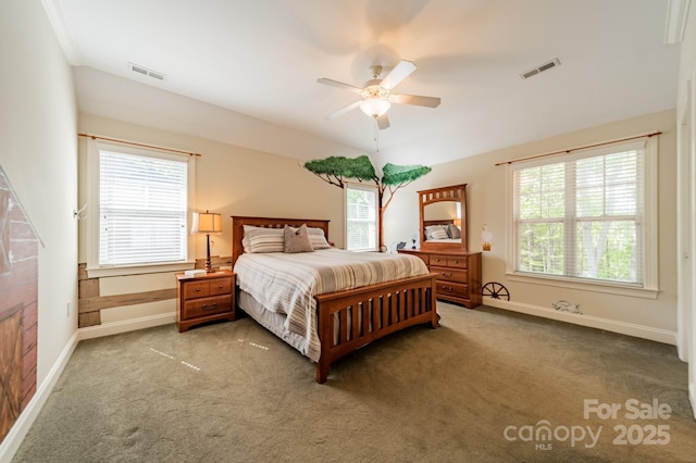 4599 Rustling Woods Dr, Denver, NC 28037 - bedroom with carpet floors, baseboards, and ceiling fan