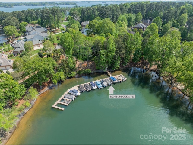 4599 Rustling Woods Dr, Denver, NC 28037 - aerial view of property and surrounding area with a nearby body of water