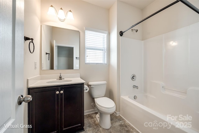 1929 Shorthorn St, Charlotte, NC 28213 - bathroom featuring shower / washtub combination, toilet, and vanity