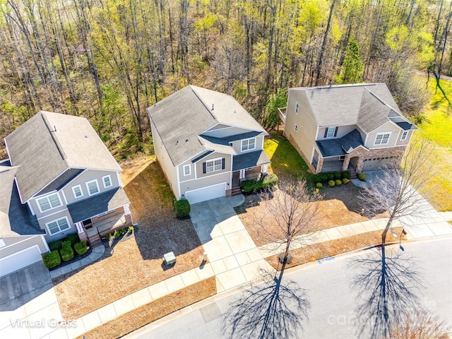 1929 Shorthorn St, Charlotte, NC 28213 - drone / aerial view with a forest view