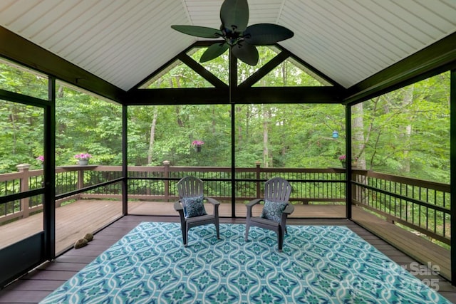 6414 Winding Creek Ln, Denver, NC 28037 - wooden terrace featuring a gazebo and a ceiling fan