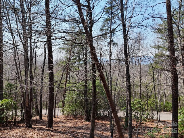 view of landscape with a view of trees