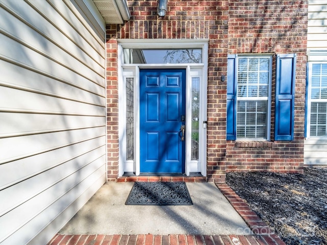 14802 Rolling Sky Dr, Charlotte, NC 28273 - doorway to property featuring brick siding