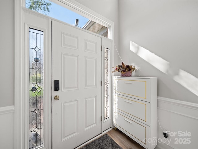 14802 Rolling Sky Dr, Charlotte, NC 28273 - entryway featuring dark wood-type flooring