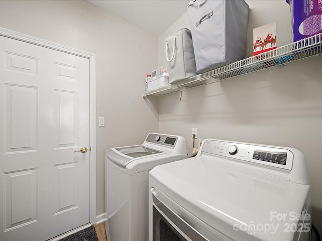 14802 Rolling Sky Dr, Charlotte, NC 28273 - clothes washing area featuring washer and clothes dryer and laundry area