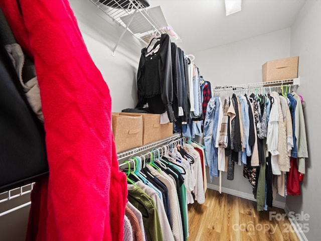 14802 Rolling Sky Dr, Charlotte, NC 28273 - spacious closet featuring wood finished floors
