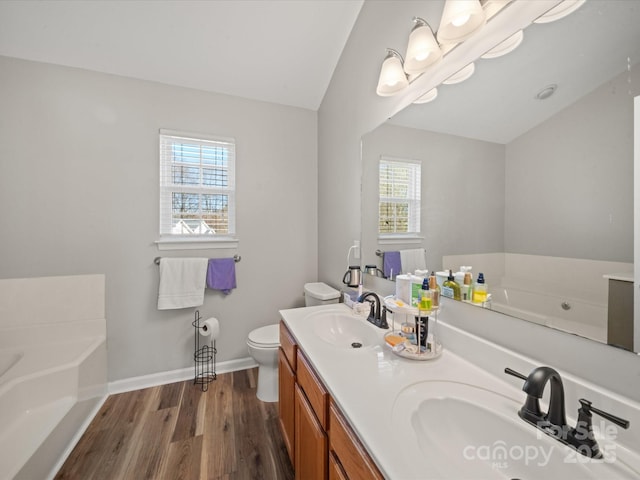 14802 Rolling Sky Dr, Charlotte, NC 28273 - full bathroom with toilet, a sink, and a bath