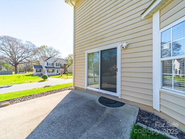 14802 Rolling Sky Dr, Charlotte, NC 28273 - doorway to property with a patio area