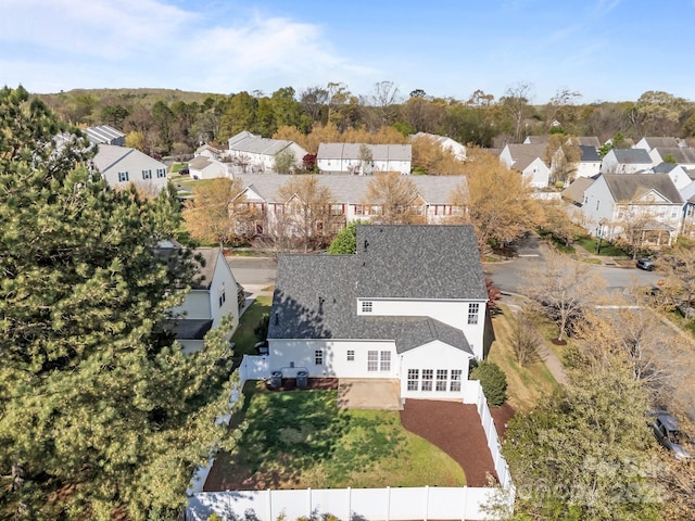 birds eye view of property featuring a residential view