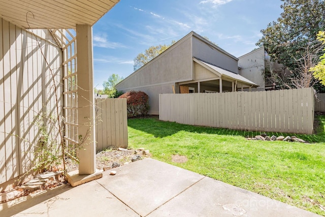 3709 Willow Point Dr, Charlotte, NC 28277 - view of yard featuring fence and a patio area