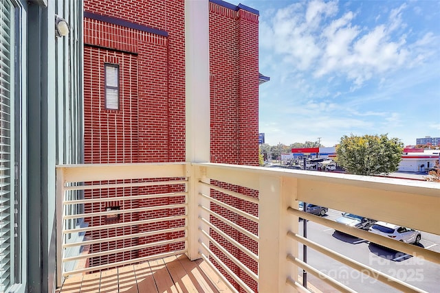 balcony featuring a city view