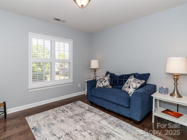 706 Springwood Dr Unit 14, Waxhaw, NC 28173 - living area featuring wood finished floors, baseboards, and visible vents
