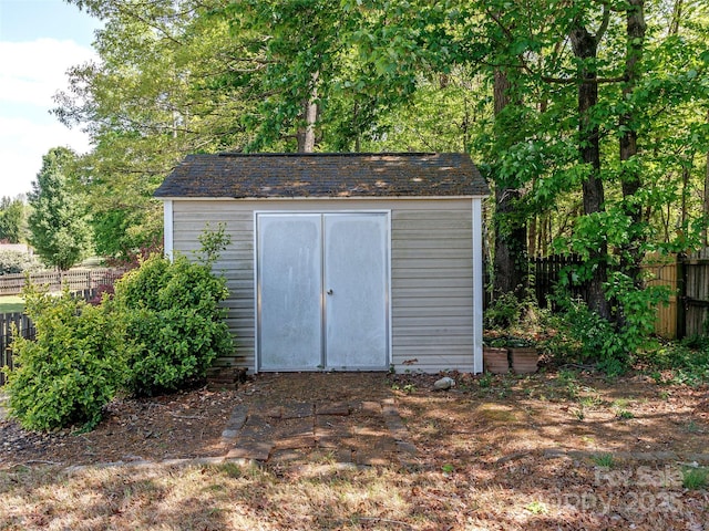 706 Springwood Dr Unit 14, Waxhaw, NC 28173 - view of shed with fence