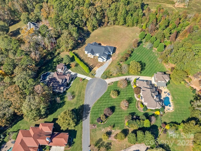 5039 Eliza Long Wilkie Dr, Huntersville, NC 28078 - bird's eye view featuring a forest view