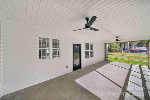1380 Bowers Rd, Peachland, NC 28133 - view of patio / terrace featuring a ceiling fan