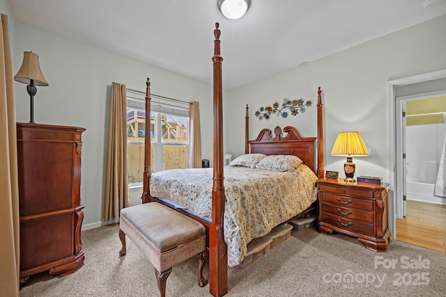 bedroom featuring baseboards