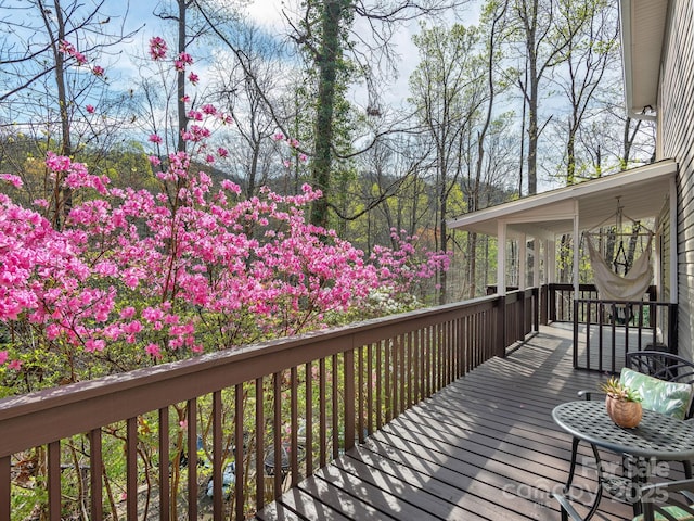 1469 Old Fort Rd, Fairview, NC 28730 - view of wooden deck