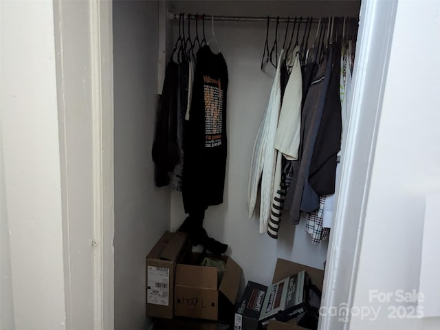 view of closet