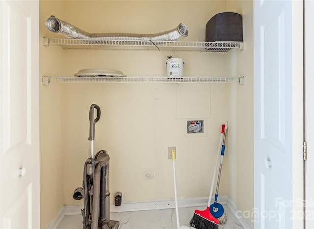 laundry area with laundry area and hookup for a washing machine