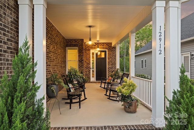 12912 Bailey Rd, Cornelius, NC 28031 - view of patio with a porch