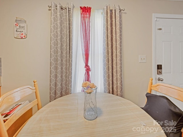 view of dining room