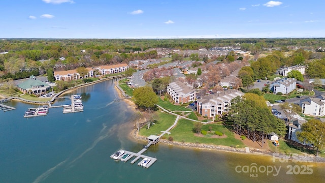7844 Village Harbor Dr, Cornelius, NC 28031 - bird's eye view with a water view