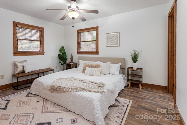 39 Antler Springs Way, Maggie Valley, NC 28751 - bedroom with wood finished floors, baseboards, and ceiling fan