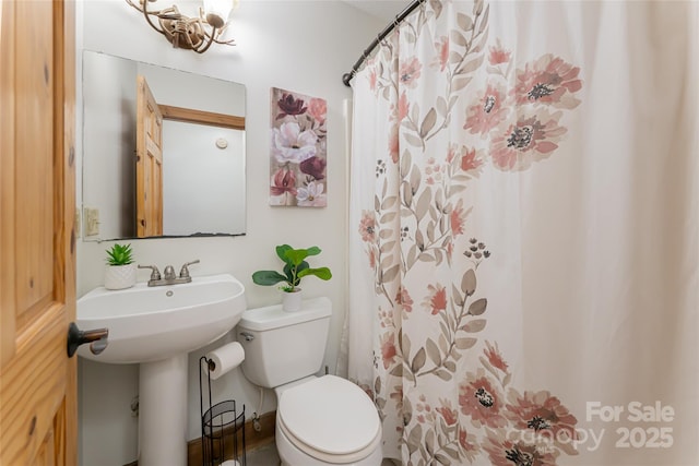 39 Antler Springs Way, Maggie Valley, NC 28751 - full bathroom featuring toilet and curtained shower