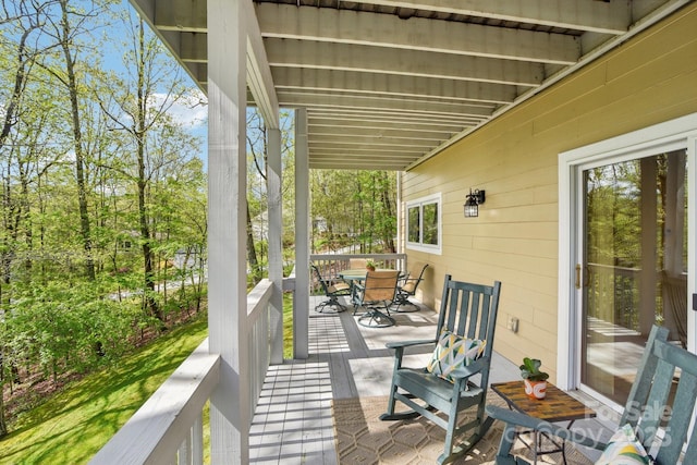 exterior space featuring outdoor dining space