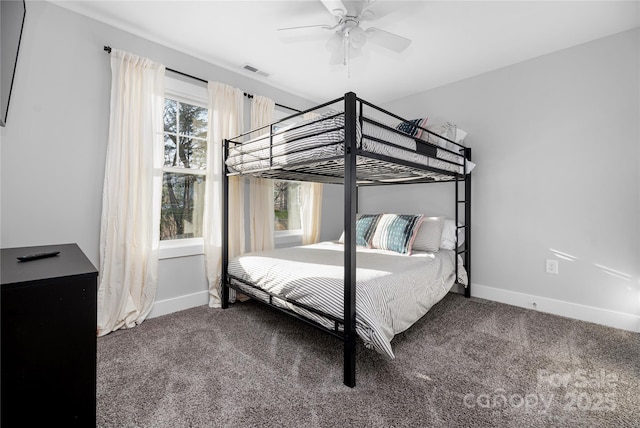 9849 Rich Hatchet Rd, Huntersville, NC 28078 - bedroom featuring baseboards, visible vents, and carpet floors
