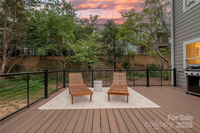 9849 Rich Hatchet Rd, Huntersville, NC 28078 - wooden deck featuring area for grilling