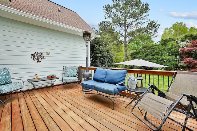 1214 Foxfield Rd, Waxhaw, NC 28173 - view of wooden terrace