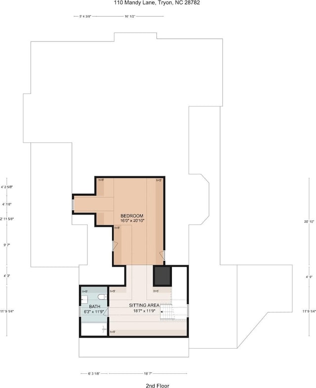 110 Mandy Ln, Tryon, NC 28782 - room layout