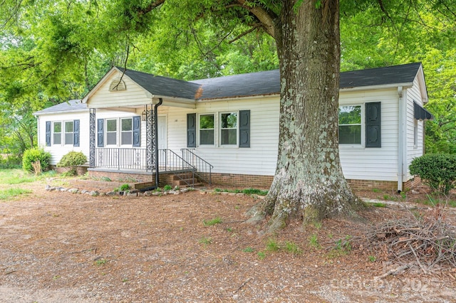 201 Lee Black Rd, Cherryville, NC 28021 - view of ranch-style home