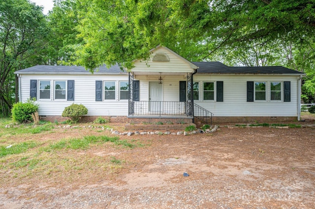 201 Lee Black Rd, Cherryville, NC 28021 - ranch-style home featuring crawl space and roof with shingles