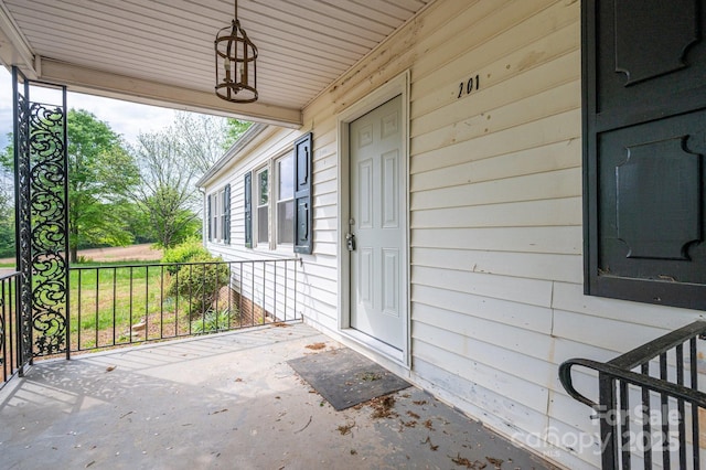 201 Lee Black Rd, Cherryville, NC 28021 - view of patio / terrace with covered porch